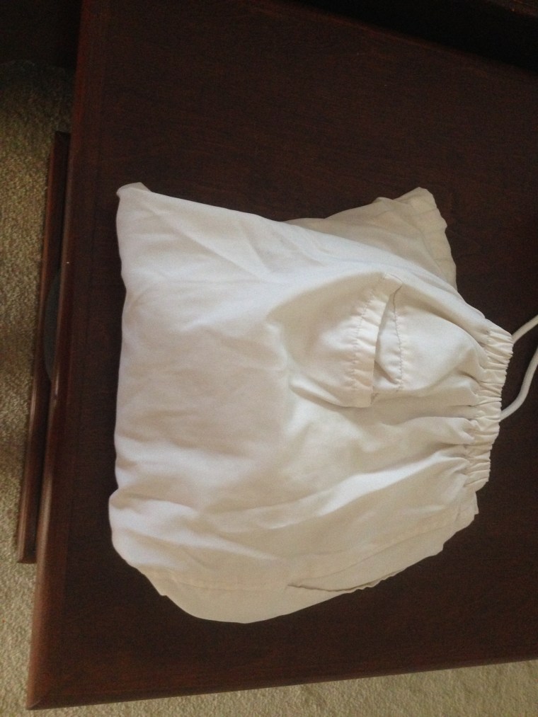 Day 1: REALLY old sweat pants....like from high school...