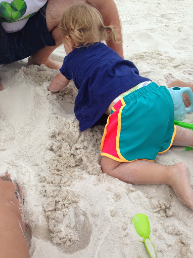 Best part about the beach...SAND